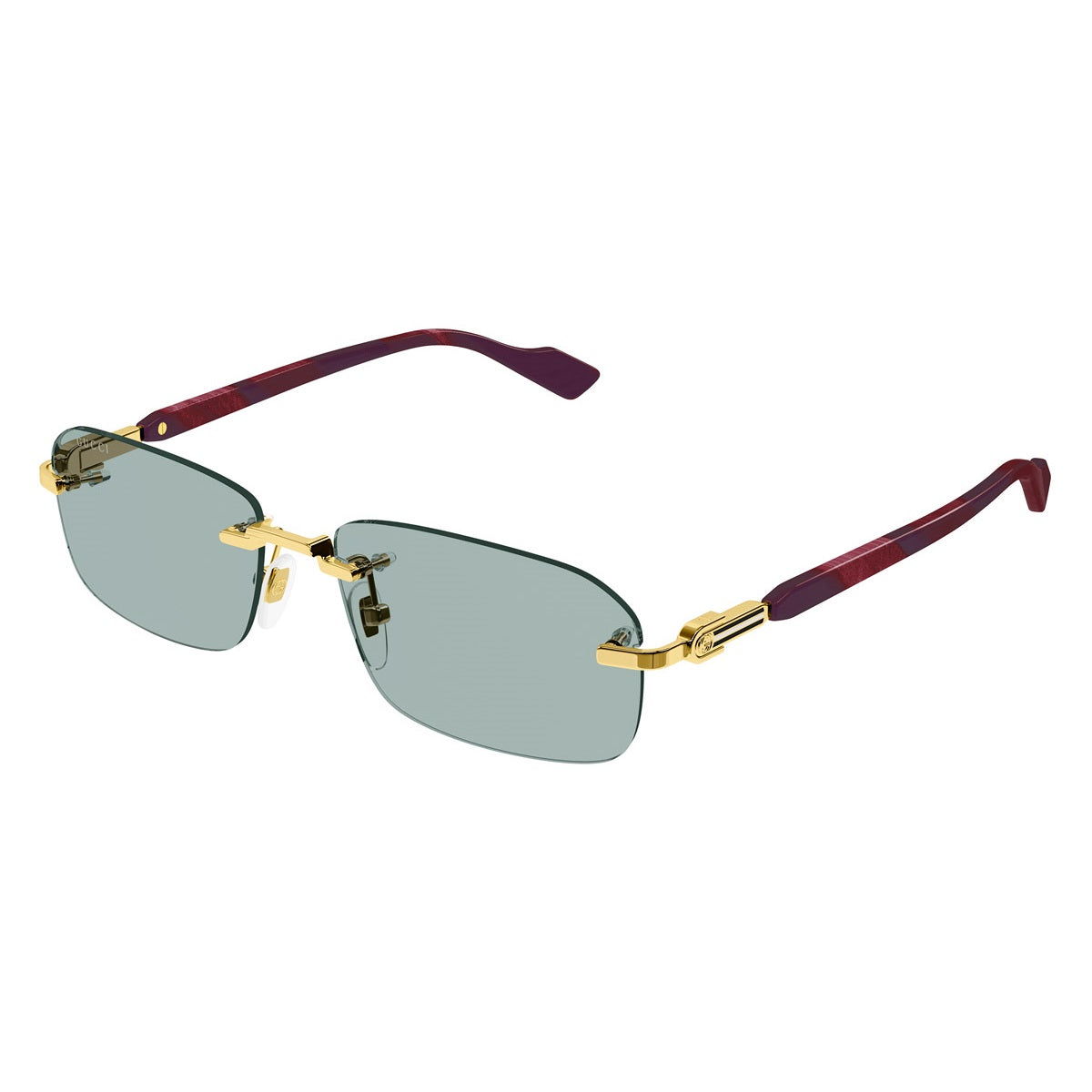 GG1221S 003 Gold/Burgundy/Green