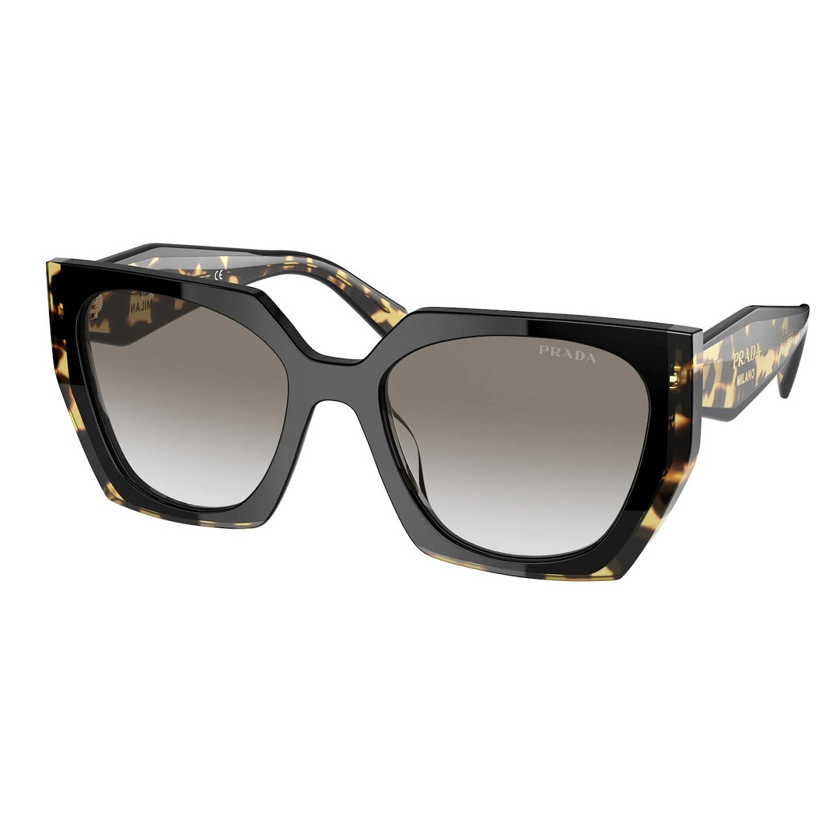 PRADA PR15WS 3890A7 Black/Medium Tortoise/Grey Gradient