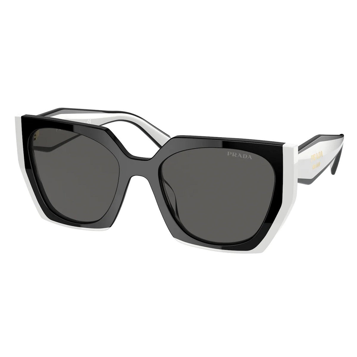 PRADA PR15WS 09Q5S0 Black/Talc/Dark Grey